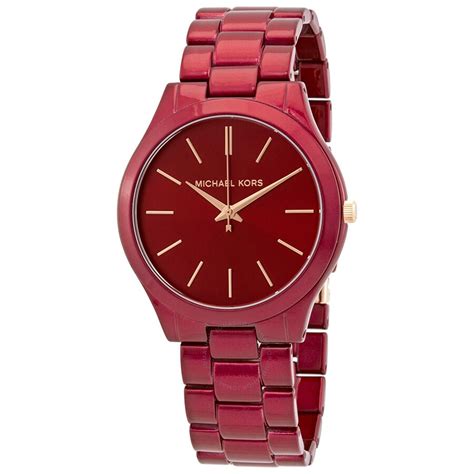 michael kors red mens watch|mk3895.